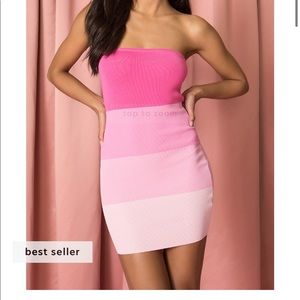 Pink Colorblock Sold Out Superdown Dress Size Medium